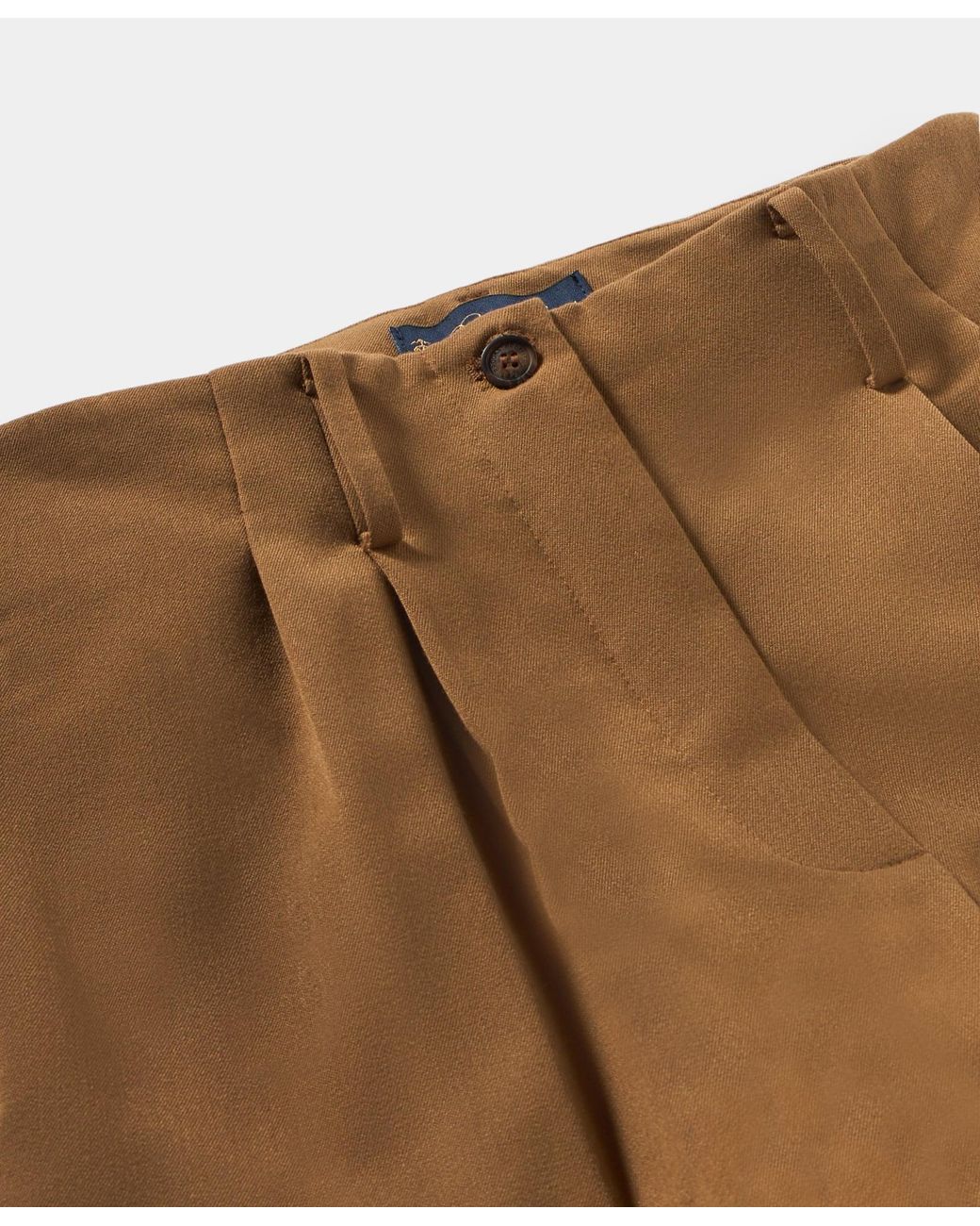 Brooks Brothers Brown Wide-Leg Pleated Pants