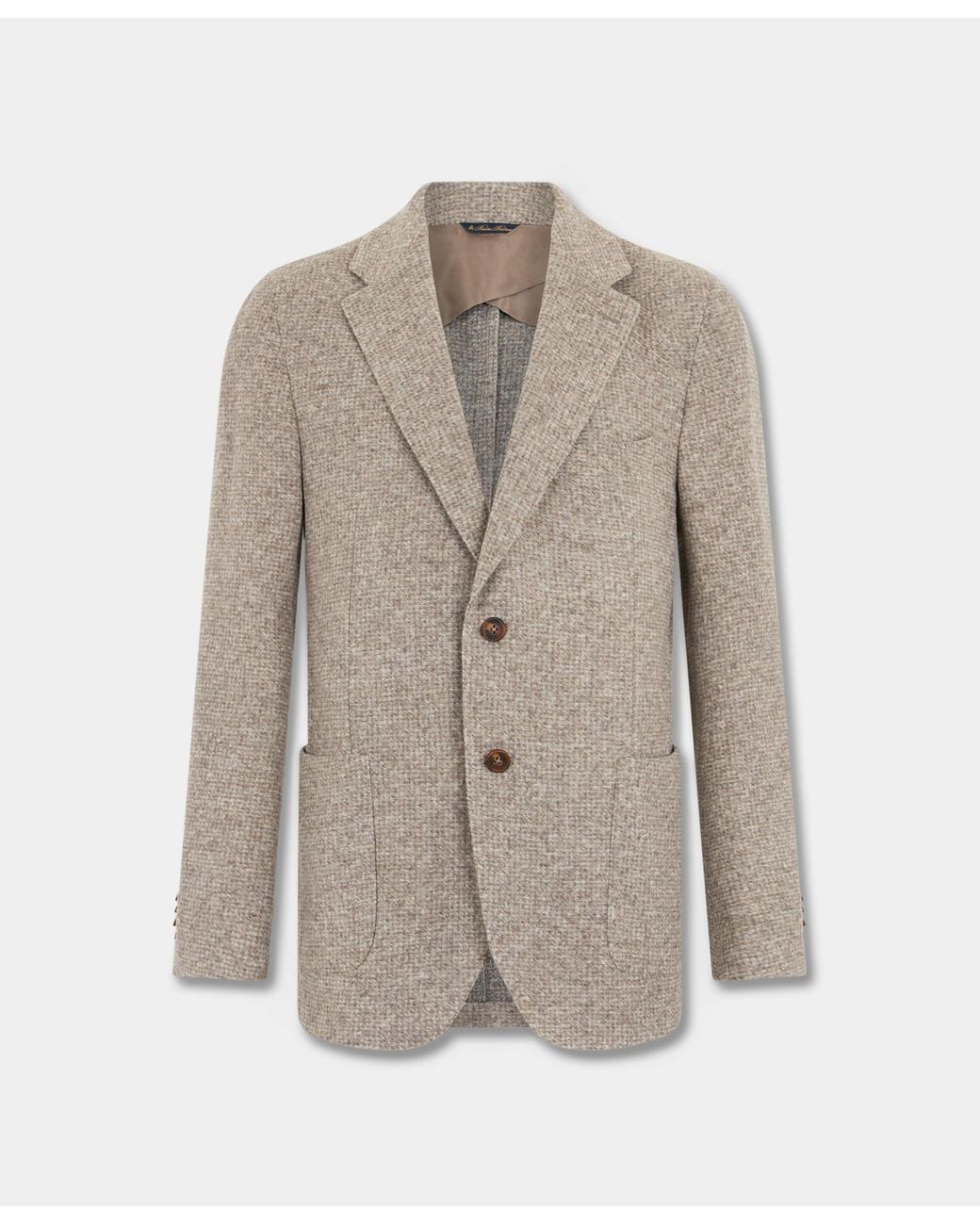 Brooks Brothers Natural Pied De Poule Blazer for men