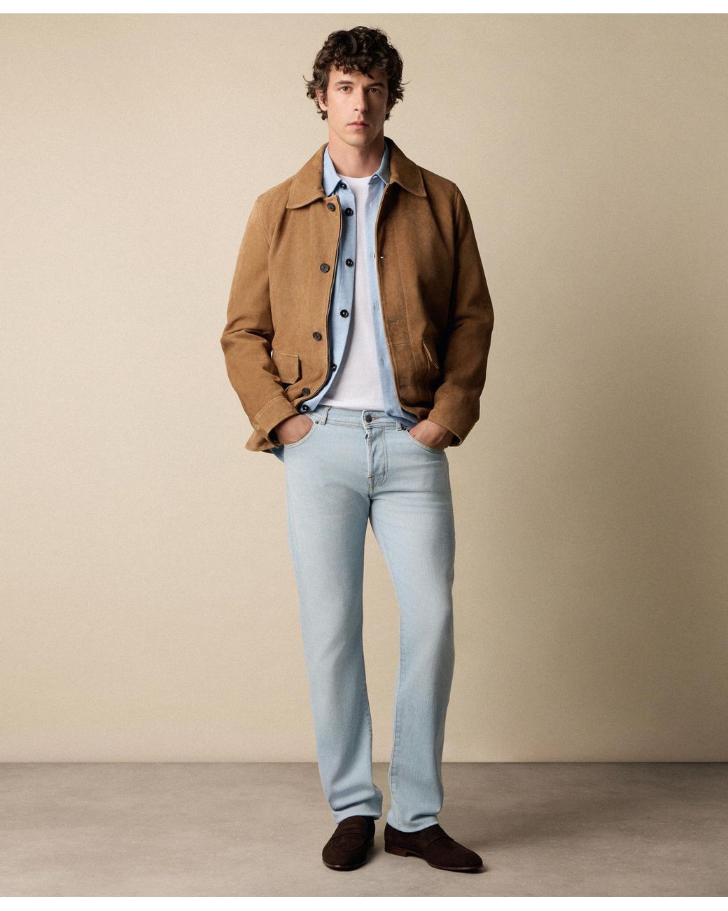 Brooks Brothers Blue 5-Pocket Denim Pants for men