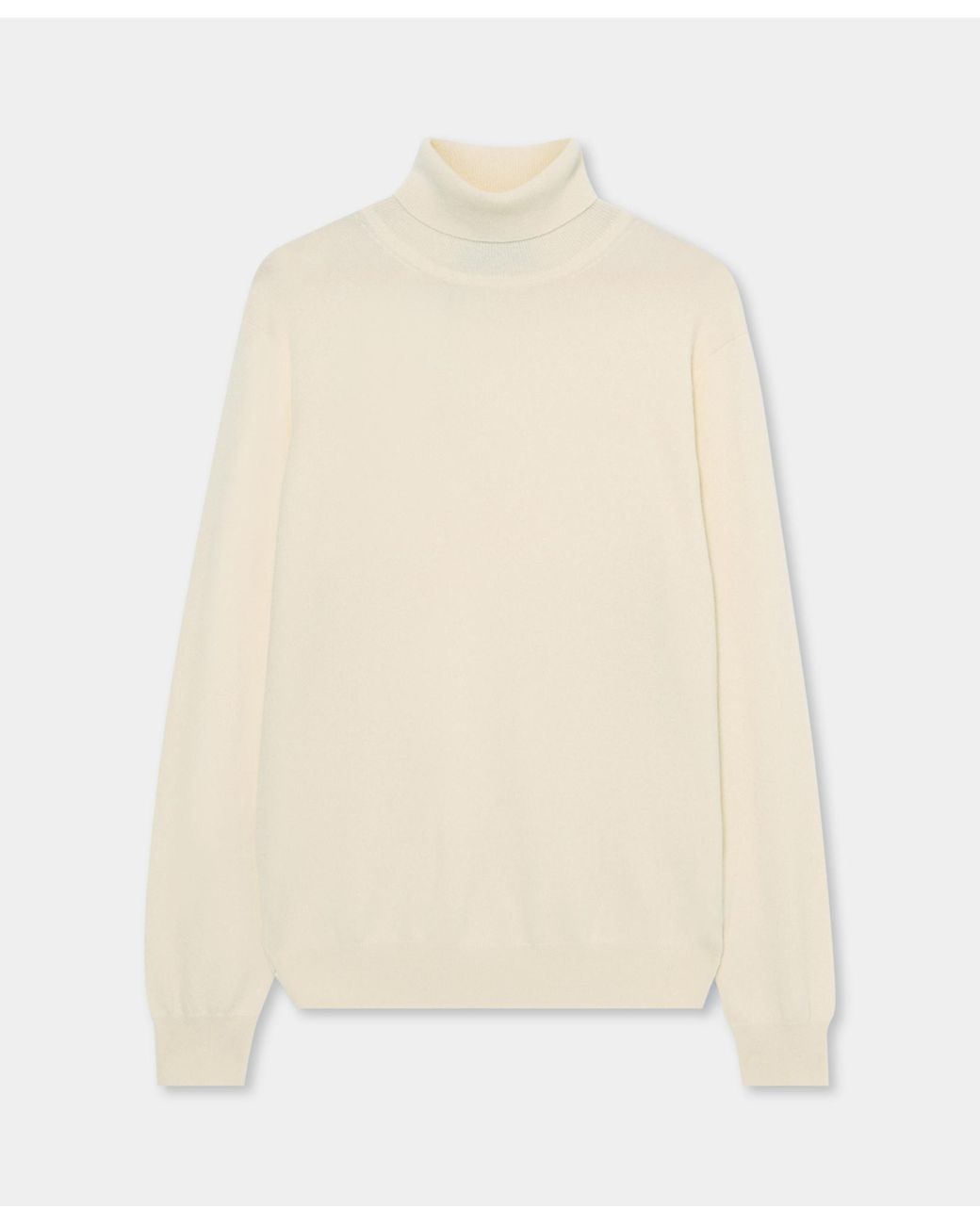 Brooks Brothers Natural Plain Cashmere Turtleneck for men