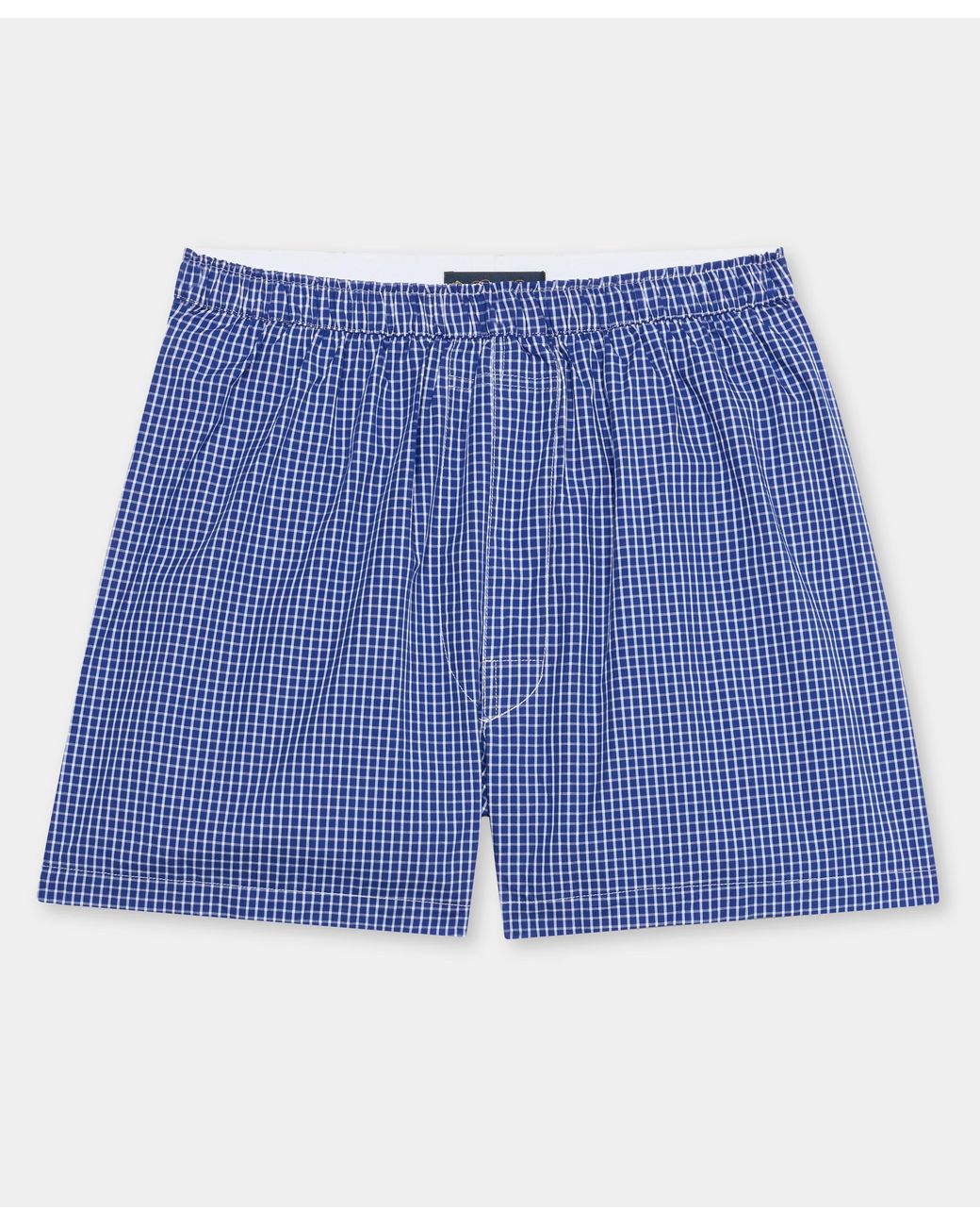 Brooks Brothers Blue Micro Check Boxer for men