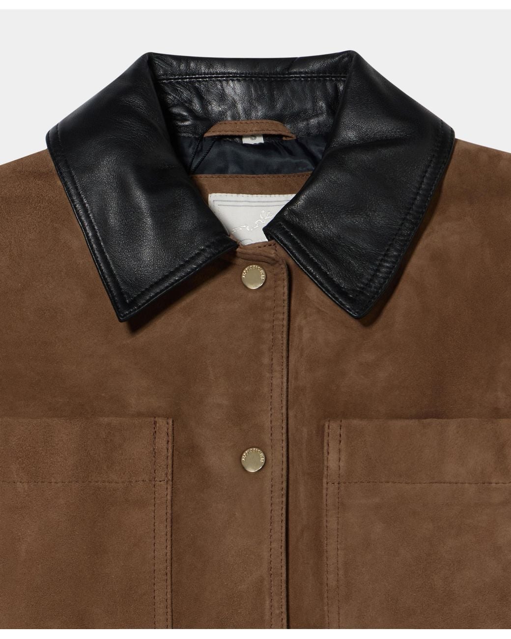 Brooks Brothers Brown Contrast Collar Barn Jacket