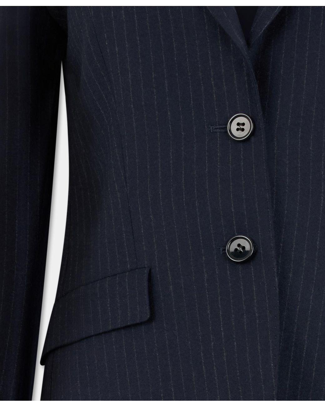 Brooks Brothers Blue Striped Virgin Wool Blazer