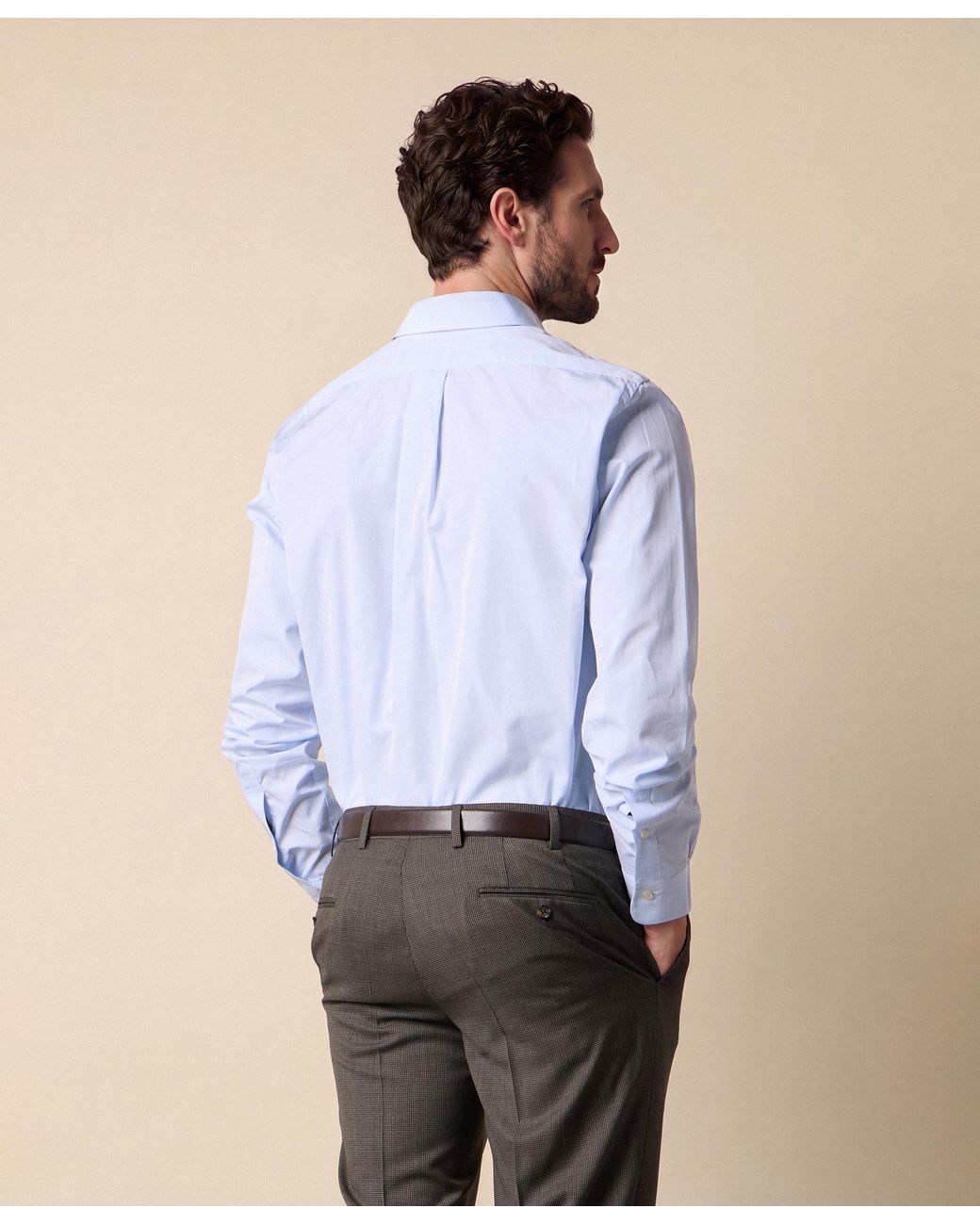 Brooks Brothers Blue Slim Fit Shirt With London Collar for men