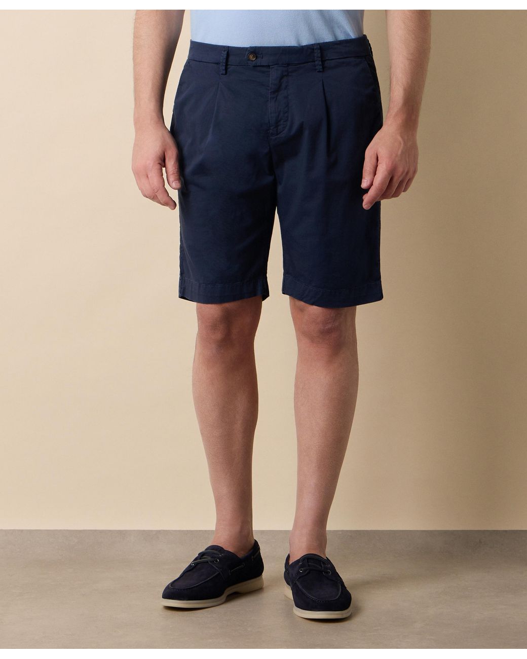 Brooks Brothers Blue Classic Cotton Shorts for men