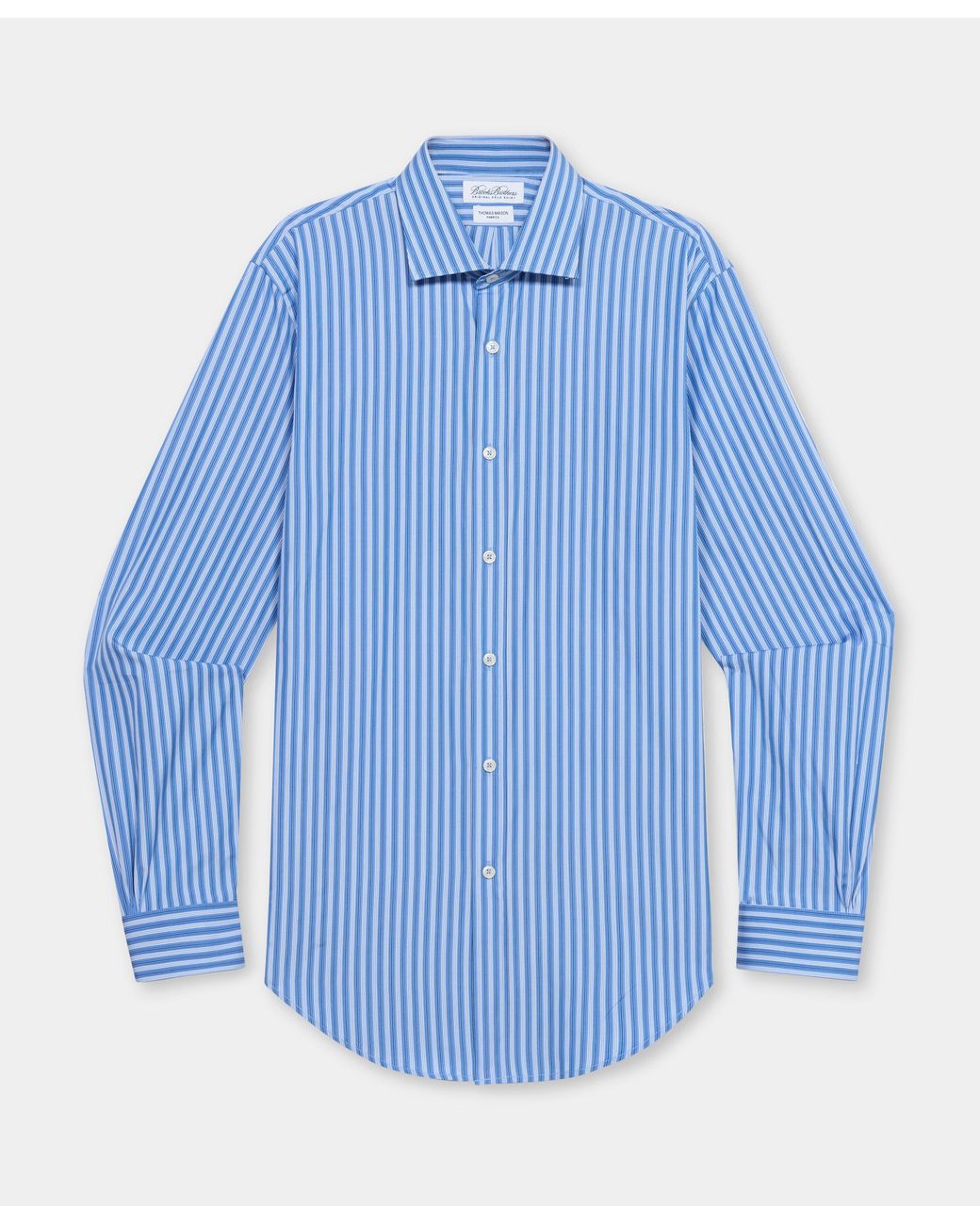 Brooks Brothers Blue Slim Fit Shirt With London Collar for men