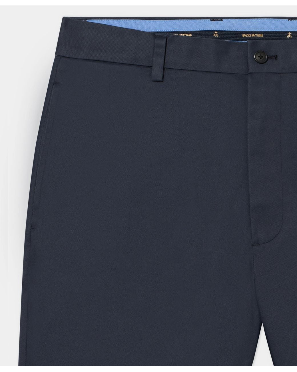 Brooks Brothers Blue Cbt Lw Adv Stretch Short Plain Front Nav for men