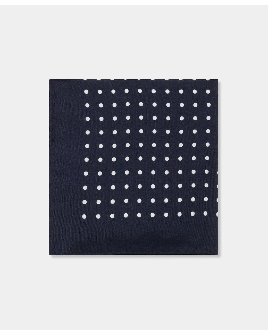 Brooks Brothers Blue Polka Dot Silk Pochette for men