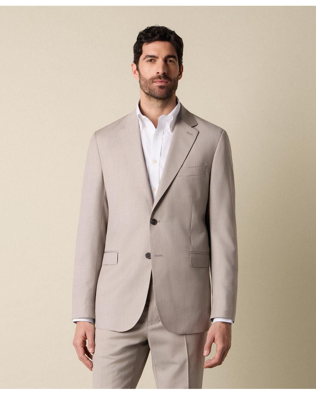 Brooks Brothers Gray Twill Virgin Wool Blazer for men