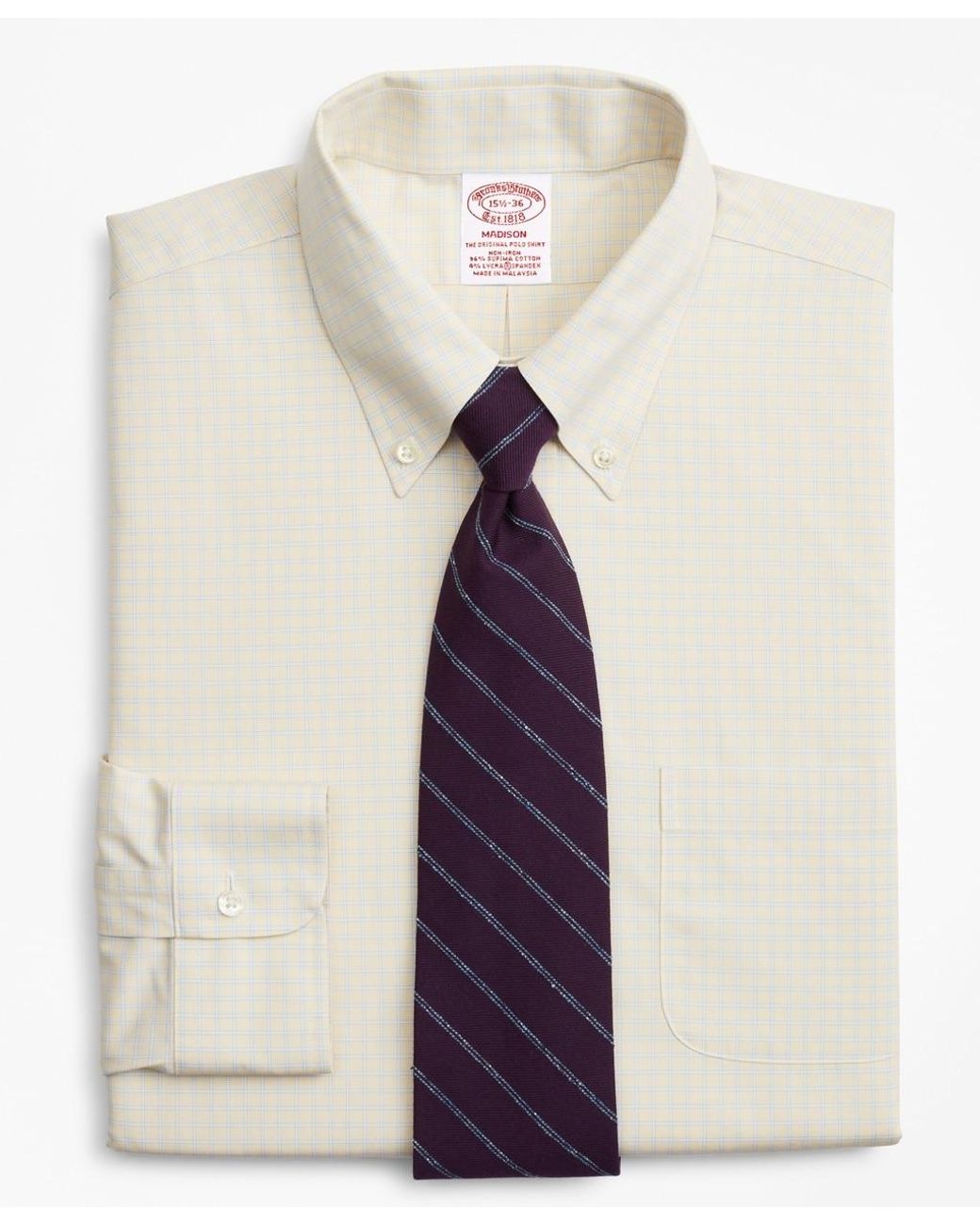 Brooks Brothers Cotton Stretch Madison Classicfit Dress Shirt for Men