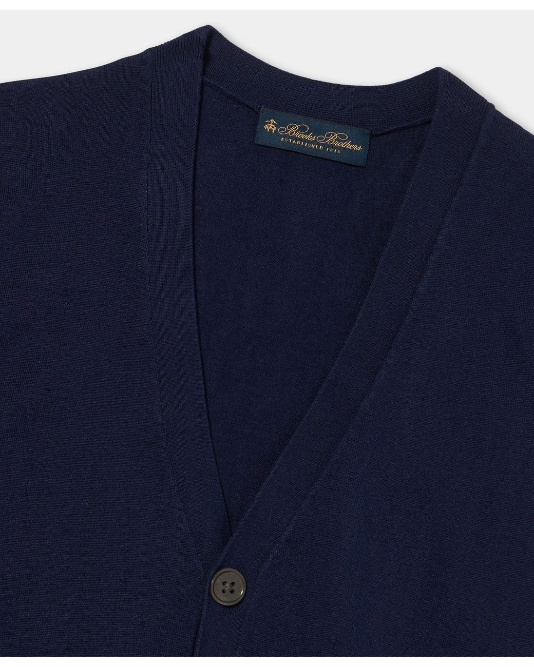 Brooks Brothers Blue Buttoned Sweater Vest for men
