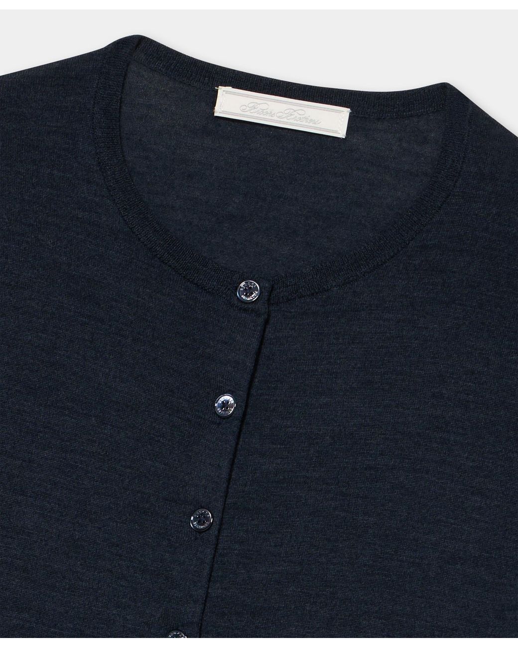 Brooks Brothers Blue Relaxed Diamond Cardigan