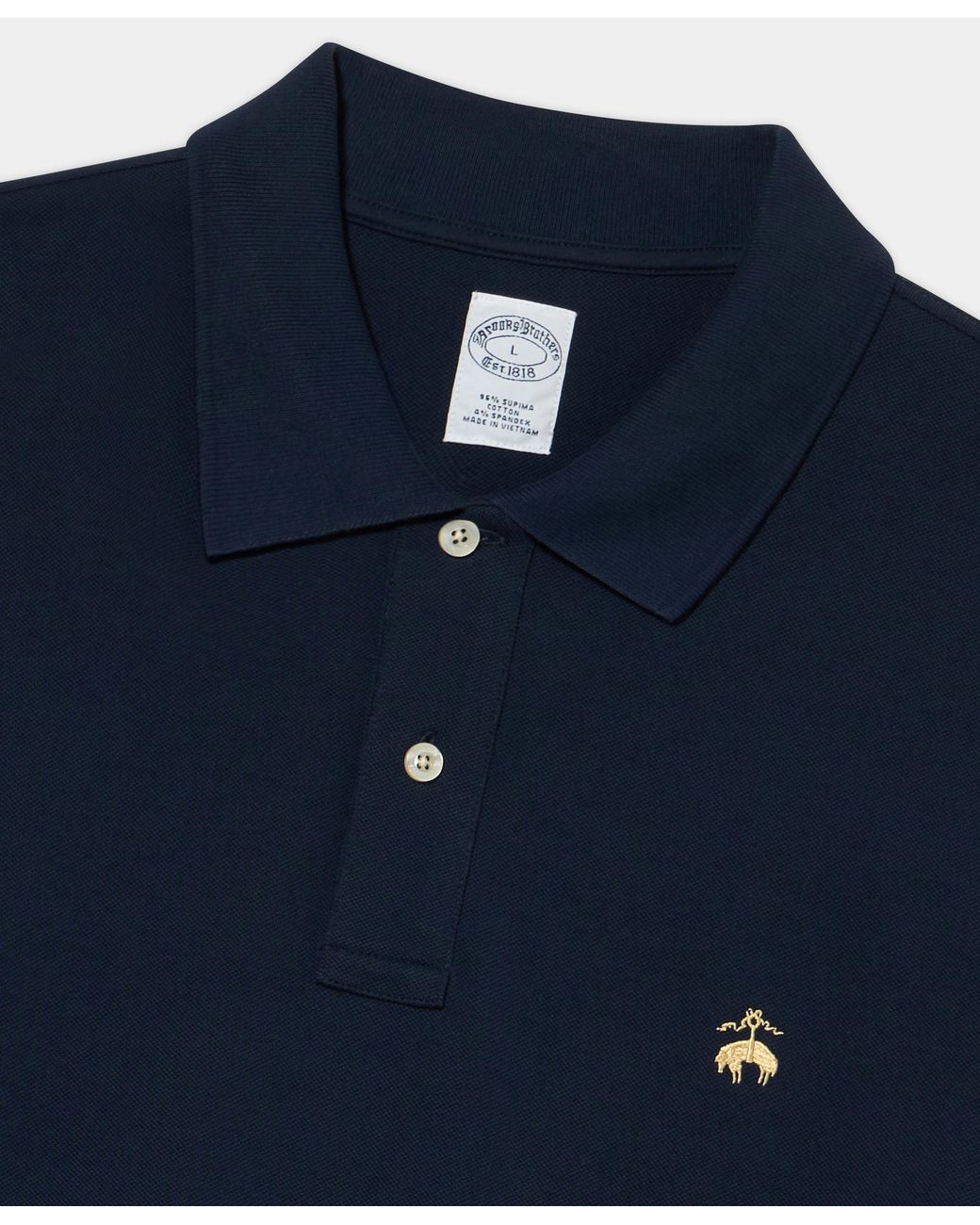 Brooks Brothers Blue Polo With Logo for men