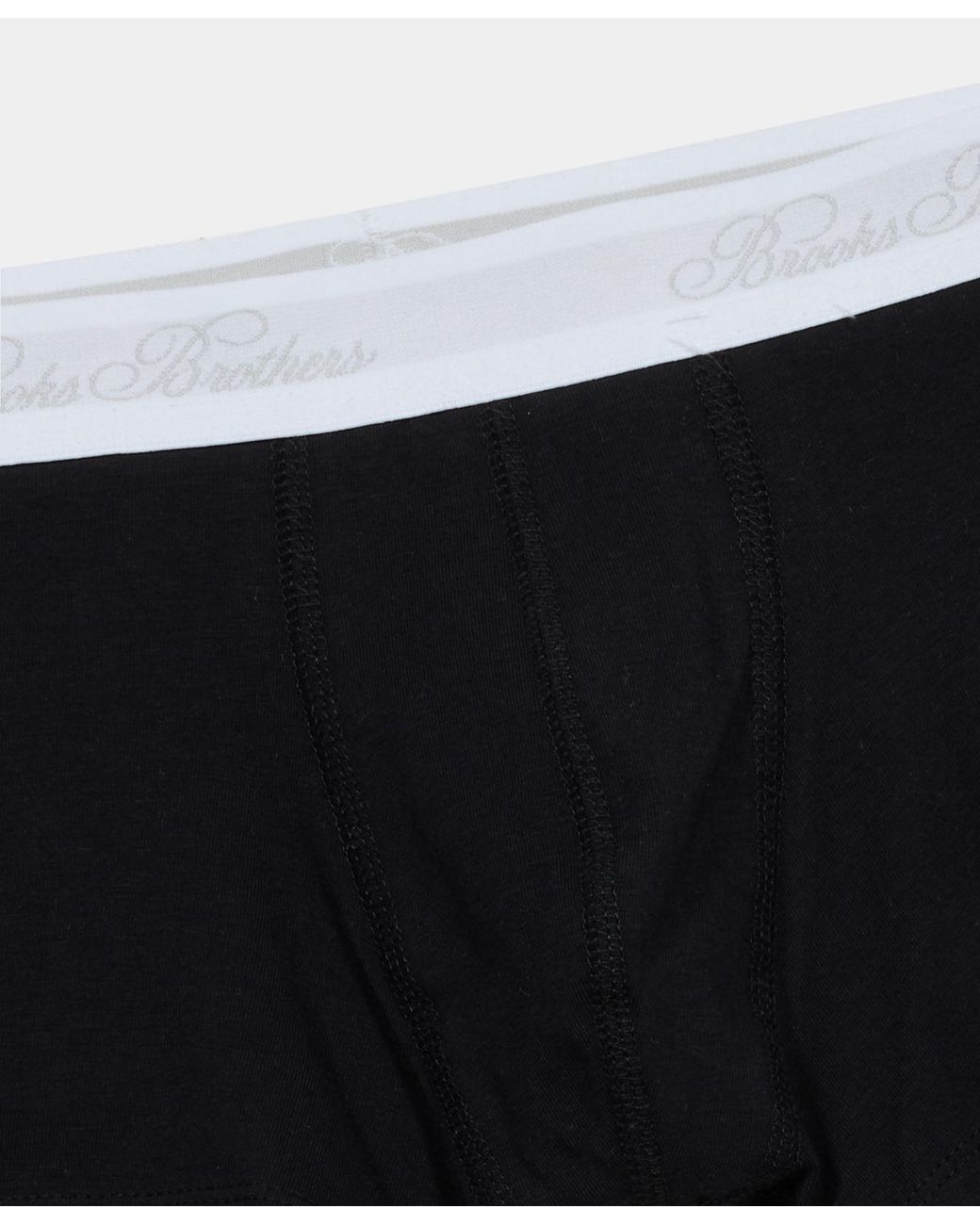 Brooks Brothers Black Plain Cotton Boxer Briefs for men
