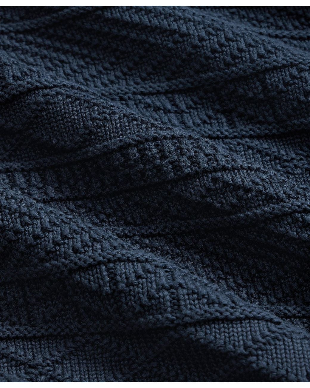 Brooks Brothers Blue Textured Wrap Shawl Cardigan for men