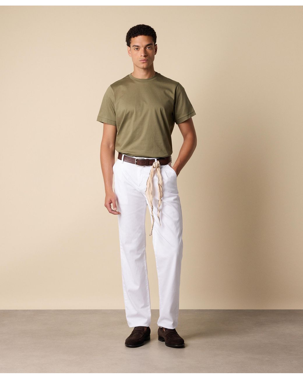 Brooks Brothers Green Cotton T-Shirt for men
