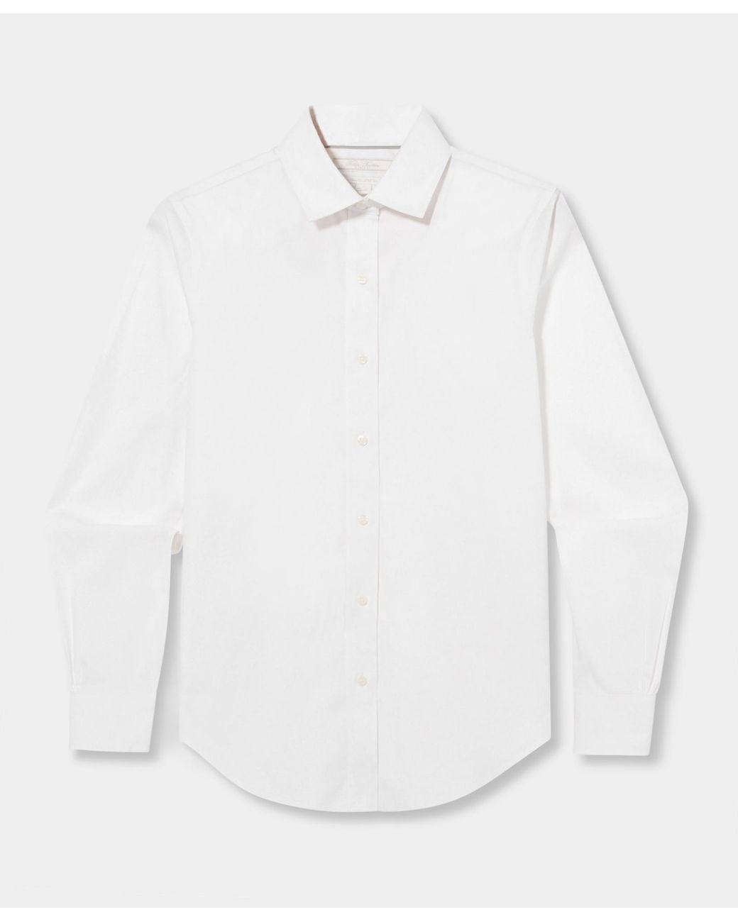 Brooks Brothers White Classic Fit Non-Iron Stretch Supima Cotton Dress Shirt