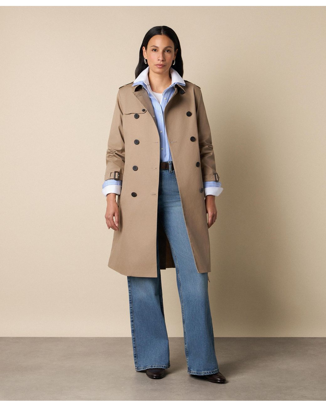 Brooks Brothers Natural Trench Coat