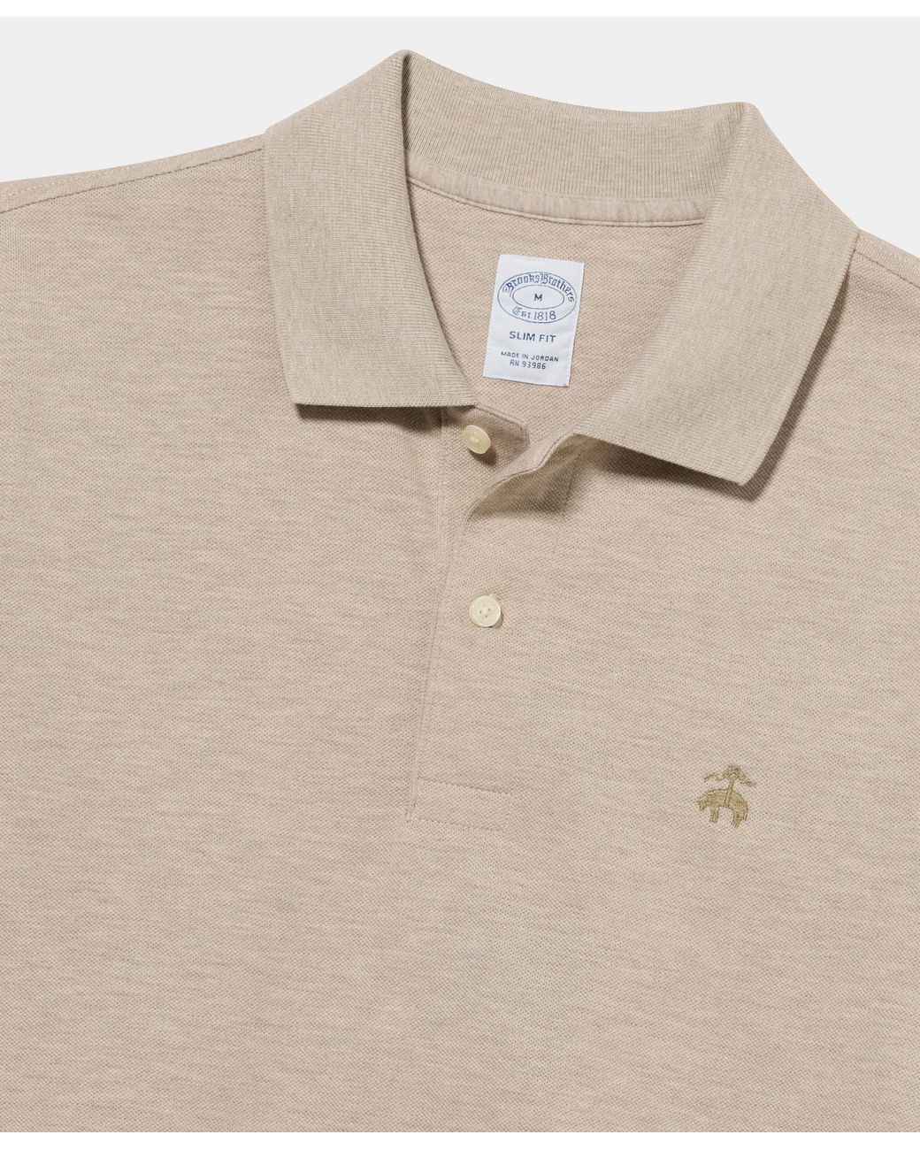 Brooks Brothers Natural Golden Fleece Washed Supima Cotton Polo for men