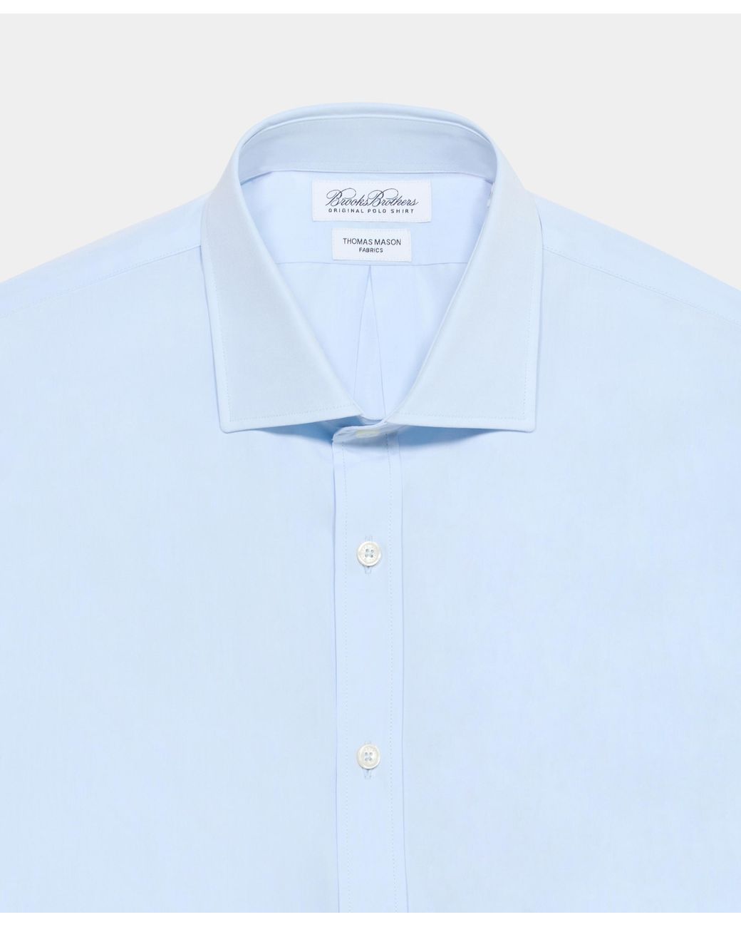 Brooks Brothers Blue Slim Fit Shirt With London Collar for men