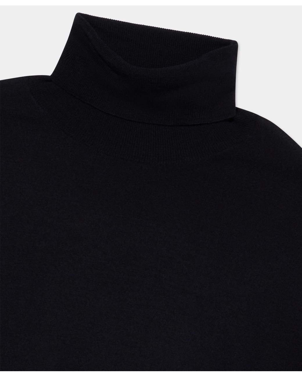 Brooks Brothers Blue Merino Wool Turtleneck Sweater for men