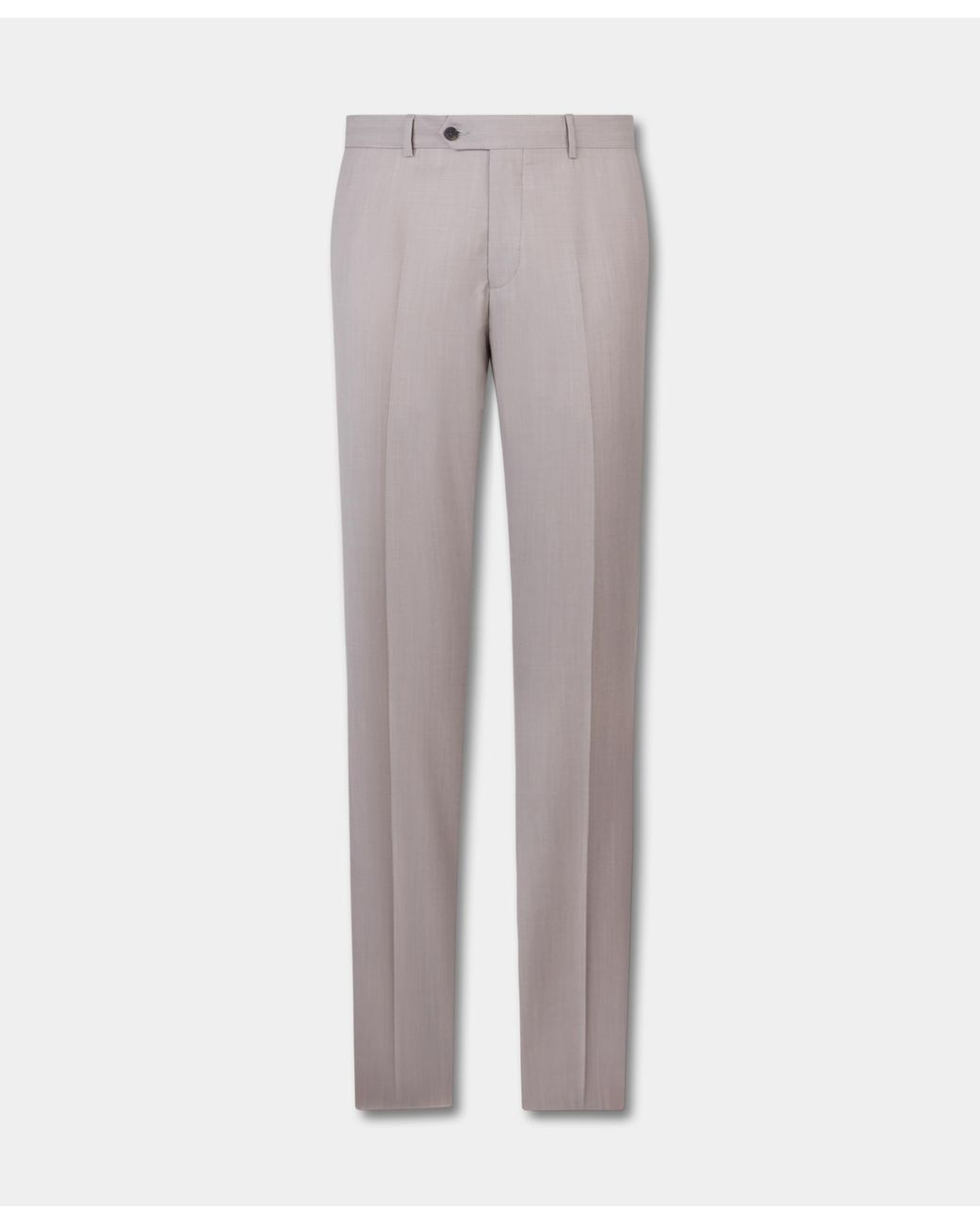 Brooks Brothers Gray Twill Virgin Wool Trousers for men