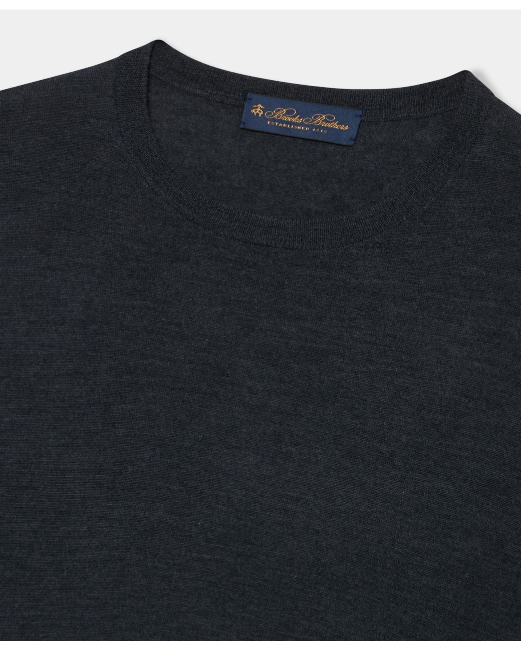 Brooks Brothers Blue Crewneck Sweater for men