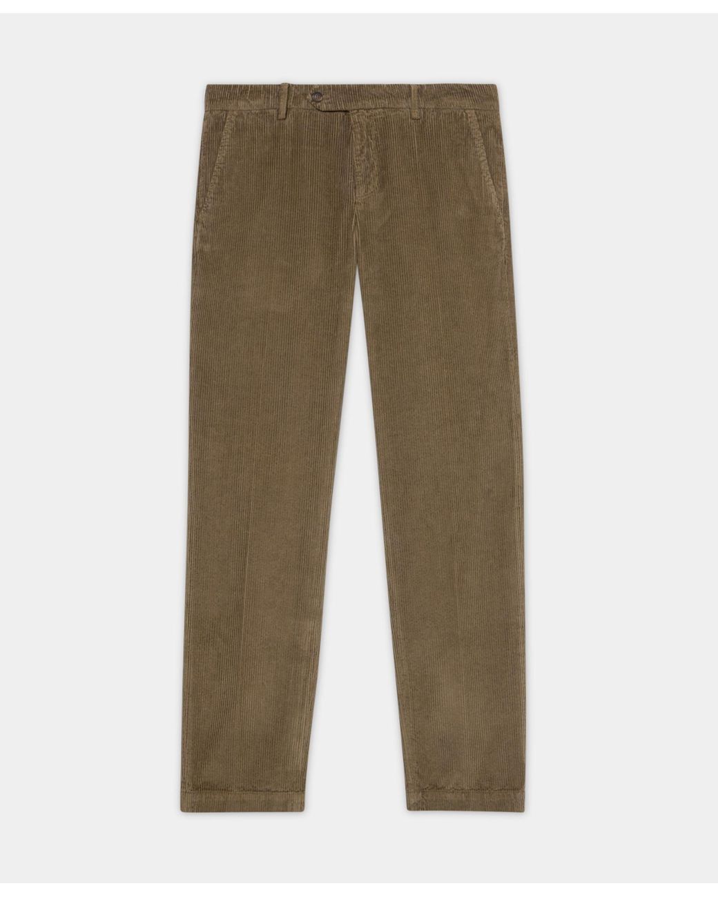 Brooks Brothers Green Regular Fit Cotton Corduroy Chino for men