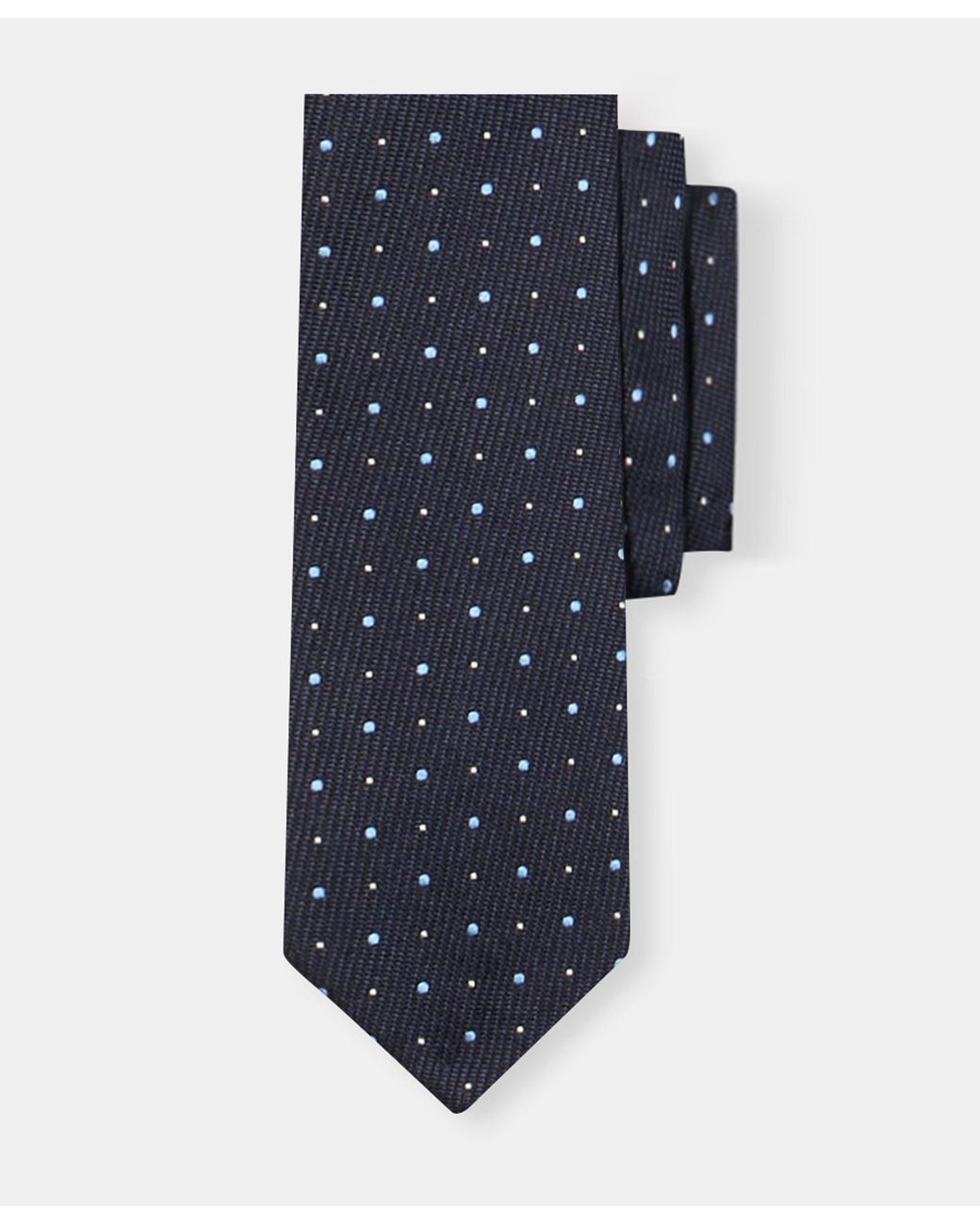 Brooks Brothers Blue Polka Dot Silk Tie for men