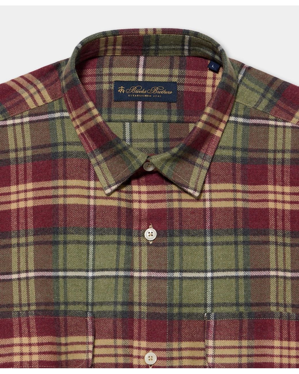 Brooks Brothers Multicolor Plaid Overshirt for men