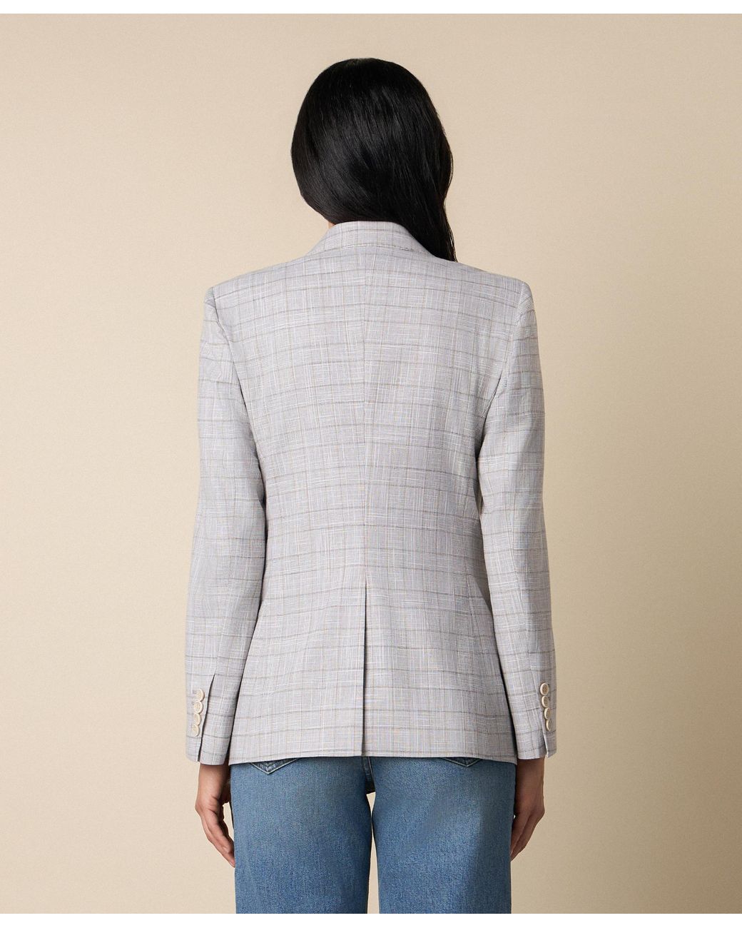 Brooks Brothers Gray Glen Plaid Cotton Blazer