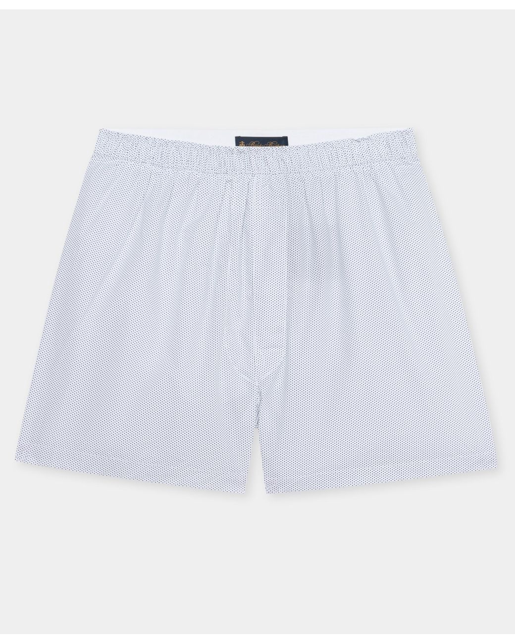 Brooks Brothers White Micro Polka Dot Boxer for men