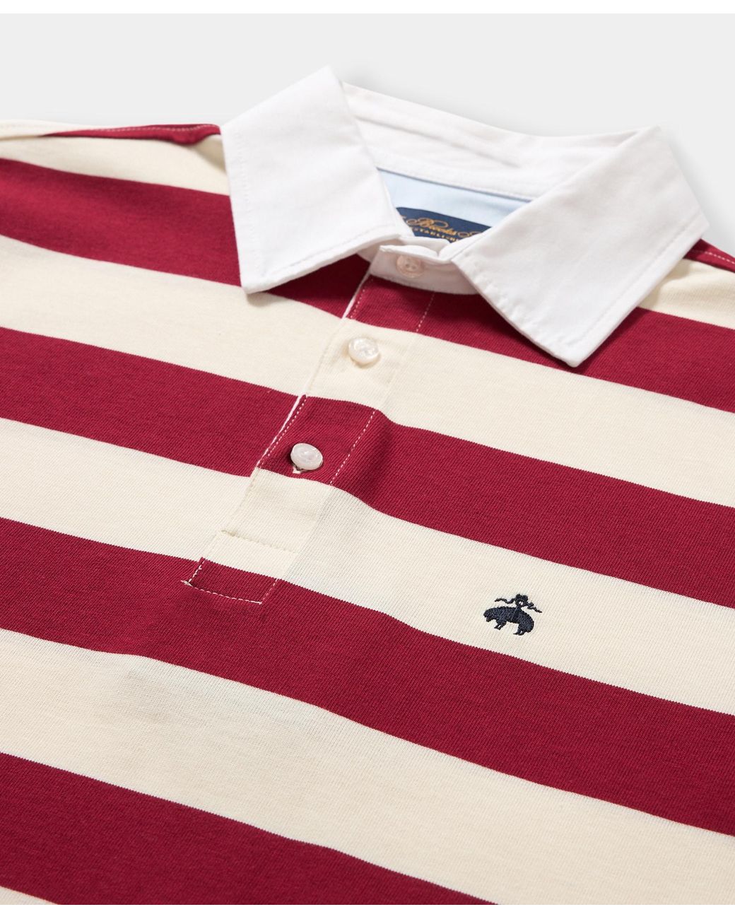 Brooks Brothers Red Striped Jersey Rugby Polo for men