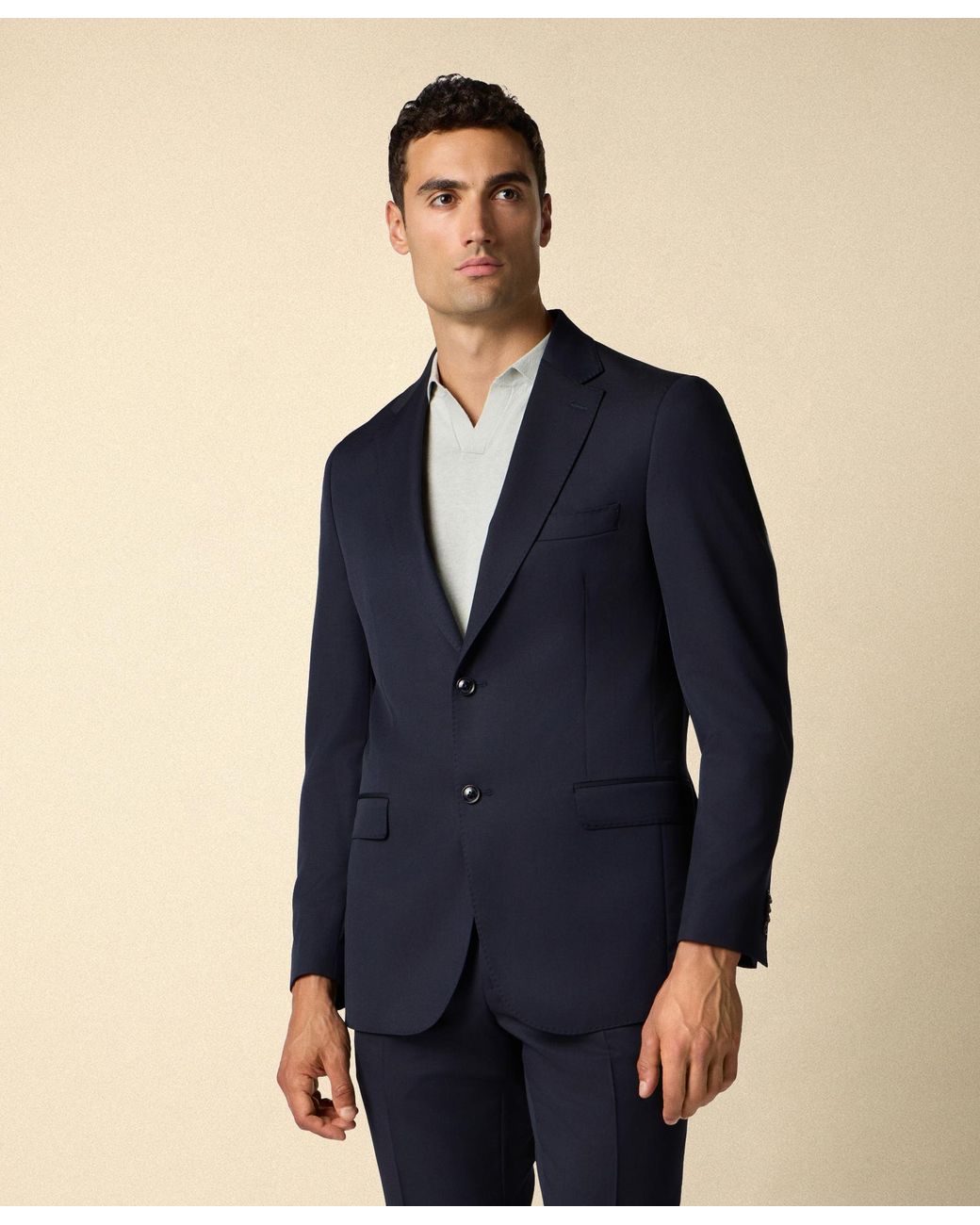 Brooks Brothers Blue Virgin Wool Single-Breasted Blazer for men