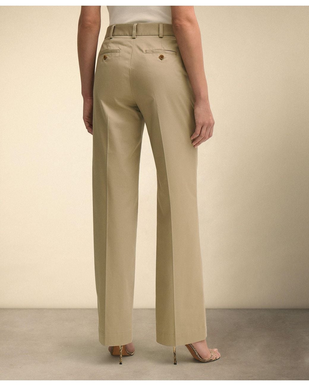 Brooks Brothers Natural Advantage Wide Leg Chino