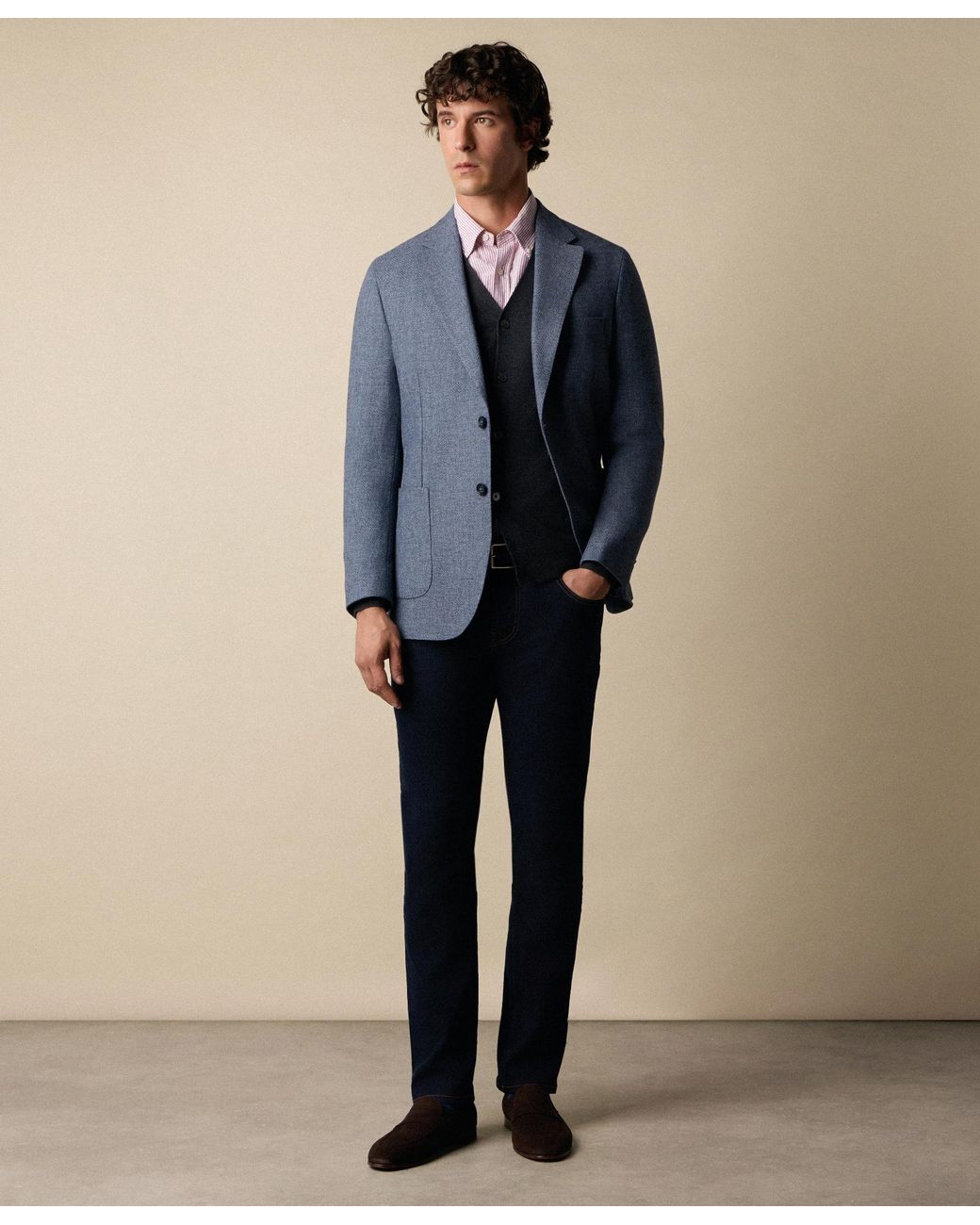 Brooks Brothers Blue 5-Pocket Denim Pants for men