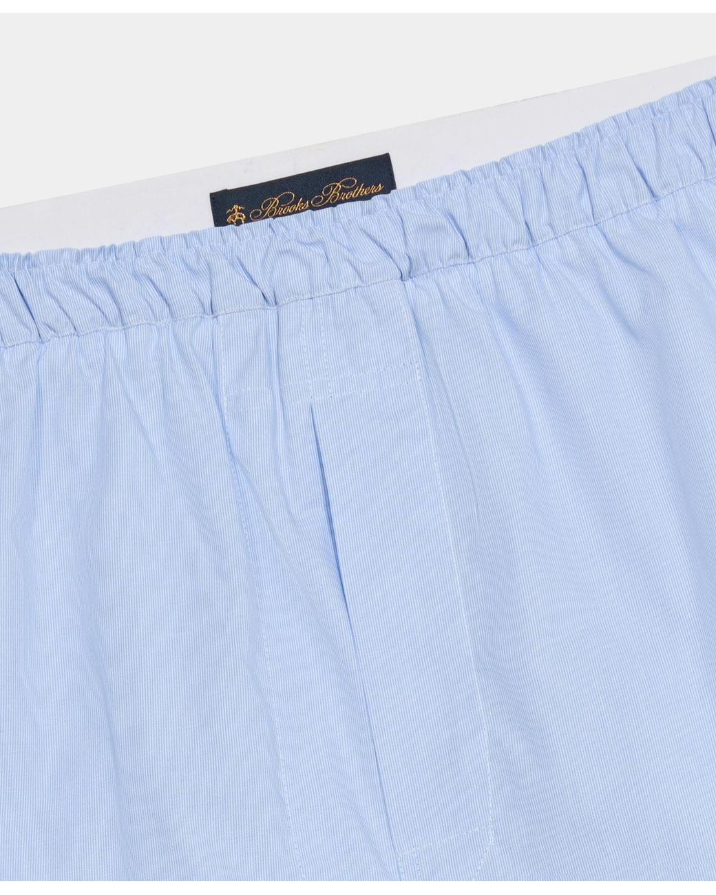 Brooks Brothers Blue Micro Stripe Cotton Boxer for men