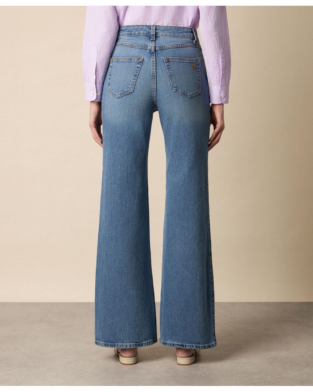 Brooks Brothers Blue Flared Denim Pants
