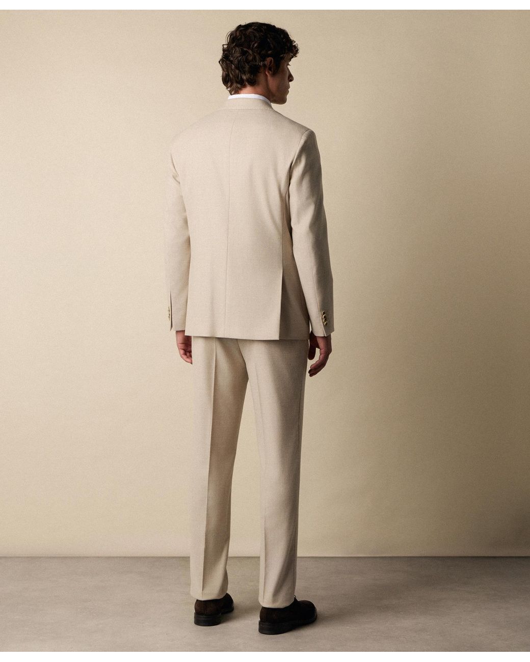 Brooks Brothers Natural Wool Travel Suit for men