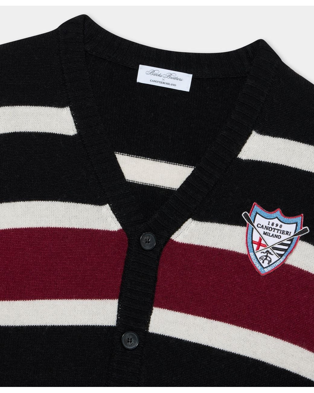 Brooks Brothers Black Badge Wool Blend Cardigan for men