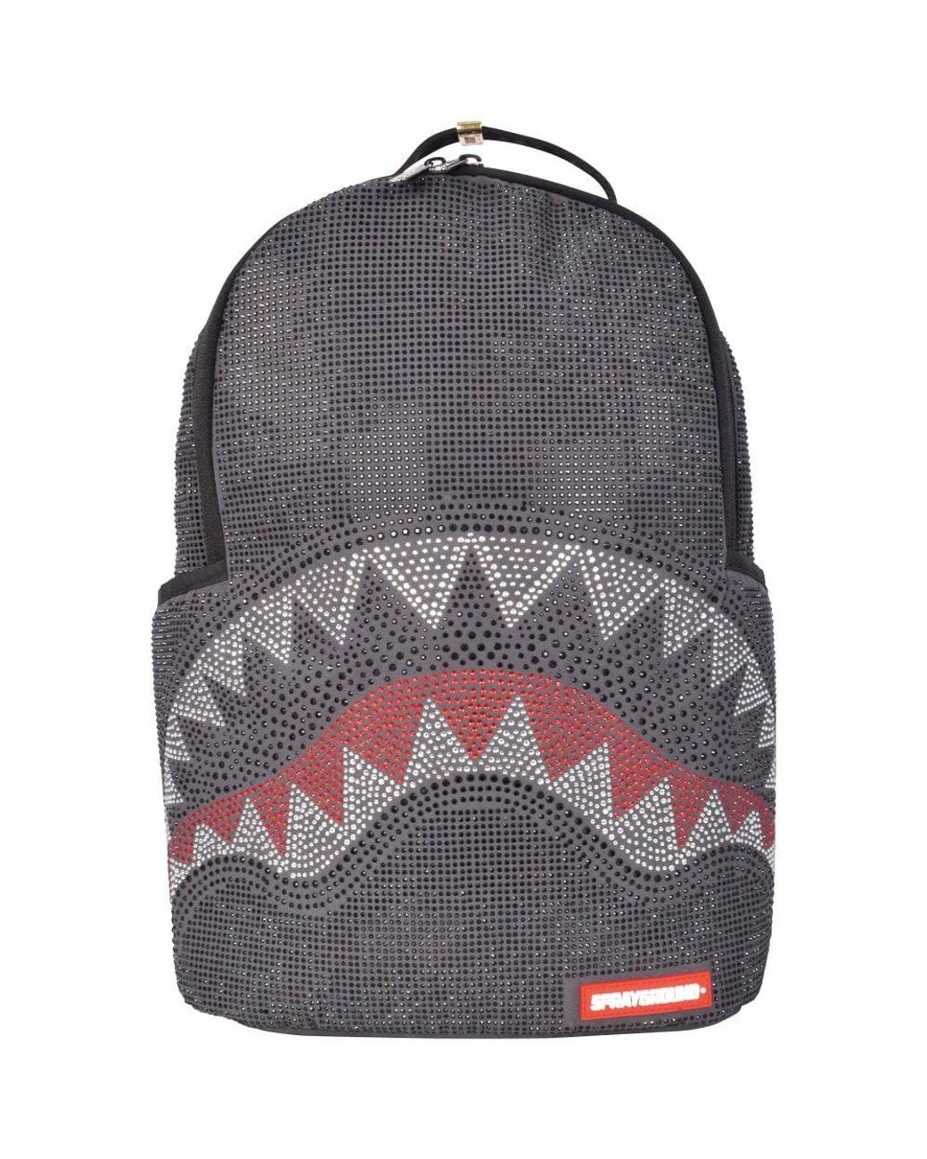 Sprayground Trinity Rhinestone Shark Limited Edition Backpack in Black