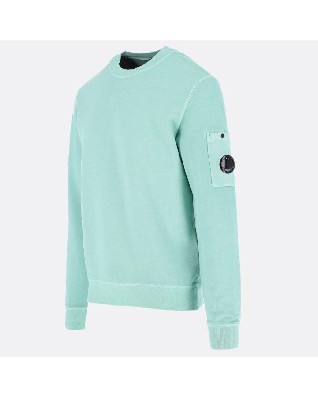 C.P. Company Brushed Resist Dye Sweatshirt in Blue for Men | Lyst