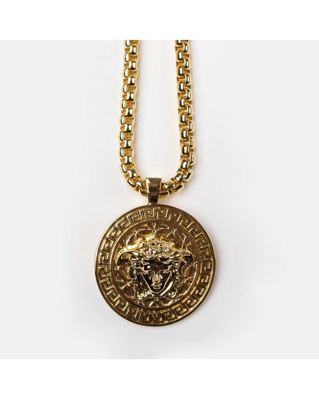 Versace Medusa Necklace in Metallic for Men | Lyst