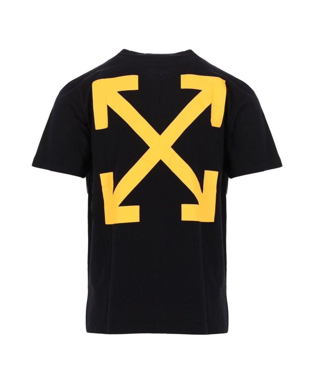 Off-White c/o Virgil Abloh Black & Yellow caravaggio Arrow T-shirt