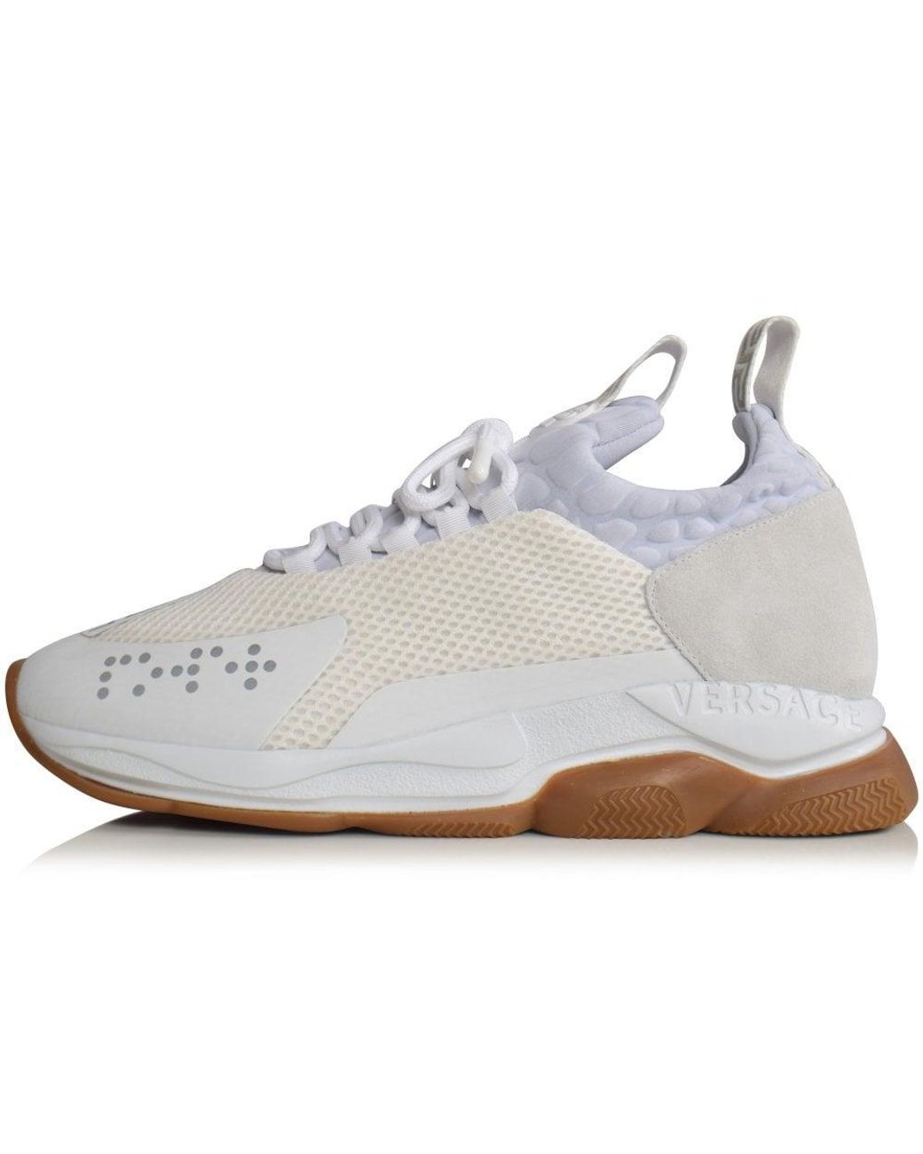 Versace White/gum Cross Chainer Trainers for Men | Lyst UK