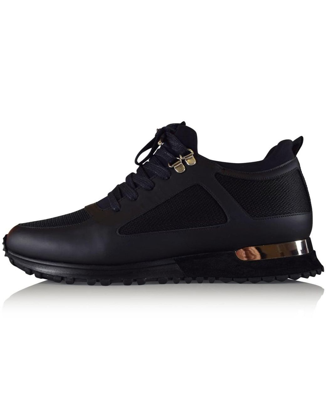 mallet diver leather and mesh trainers