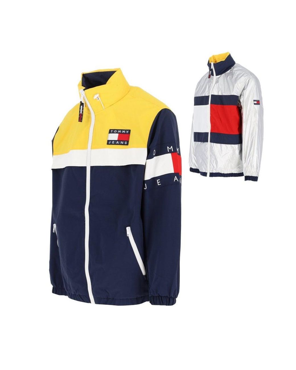 Tommy Hilfiger Reversible Logo Jacket in Blue for Men | Lyst