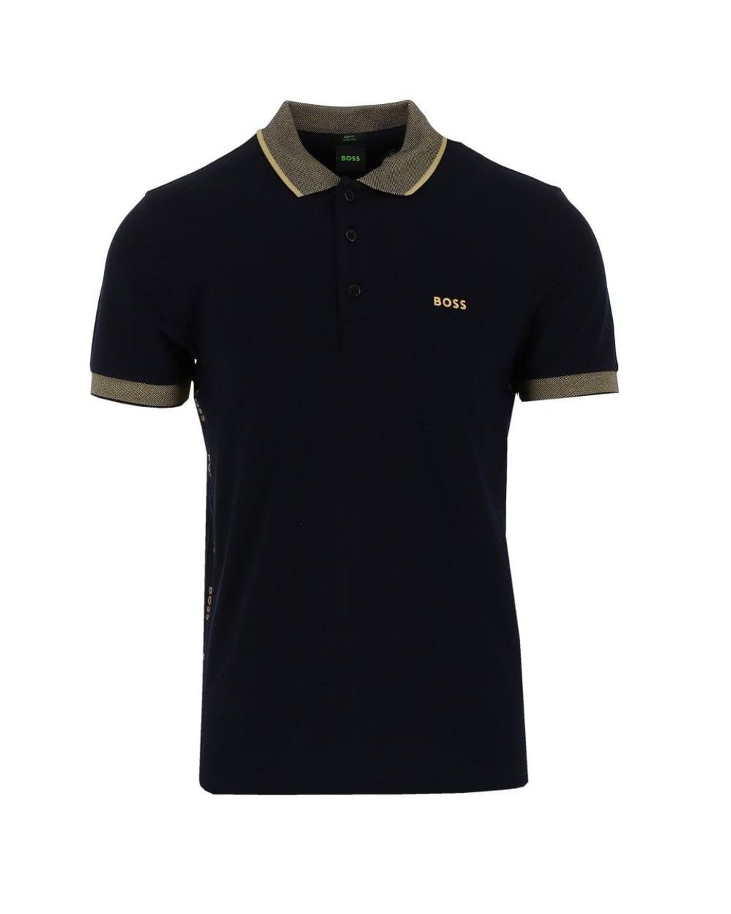 BOSS by HUGO BOSS & Gold Paule Polo Shirt in Blue for Men | Lyst Australia