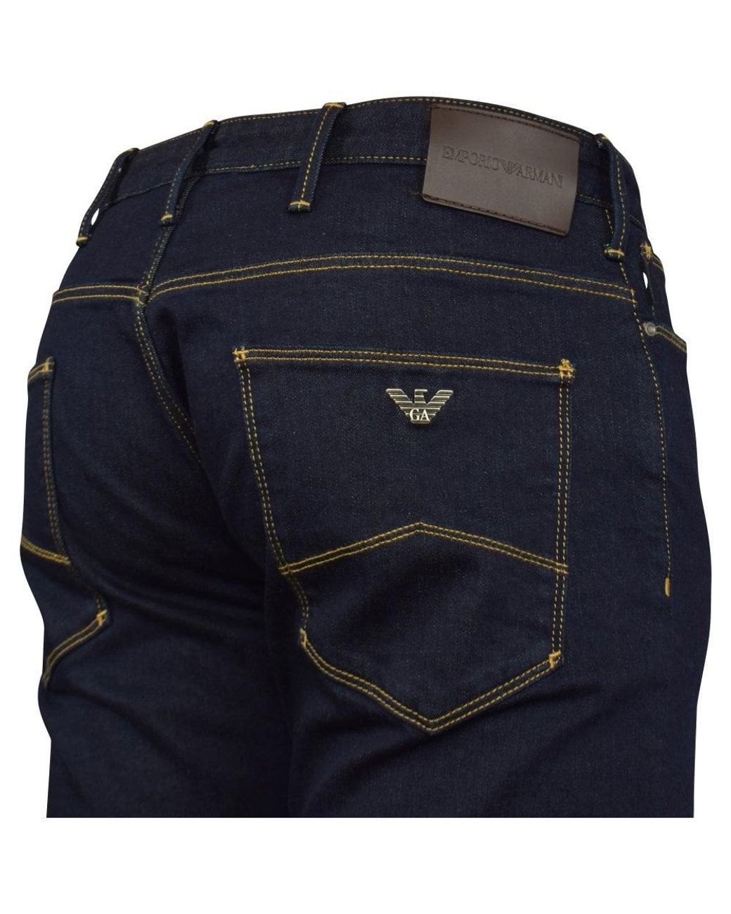 Emporio Armani Denim Blue J06 Slim Jeans for Men | Lyst