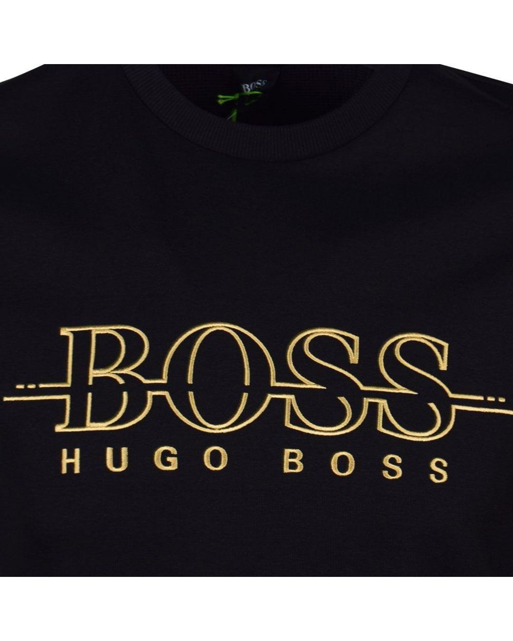 BOSS by HUGO BOSS Black/gold Logo Sweatshirt for Men | Lyst Canada